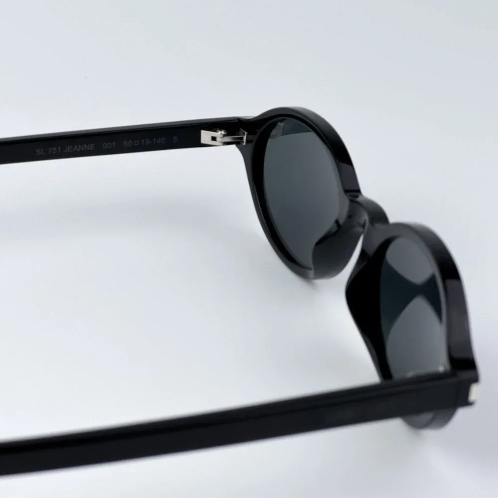 Saint Laurent Men BRAND NEW Sunglasses Black Oval SL751 JEANNE 001